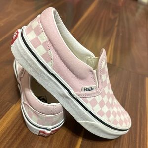 Girls Vans Checkerboard Classic Slip-on Shoes